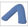 AmigoZone (V-Shaped, Mid Blue) Luxury V Shaped Pillow with Free Case