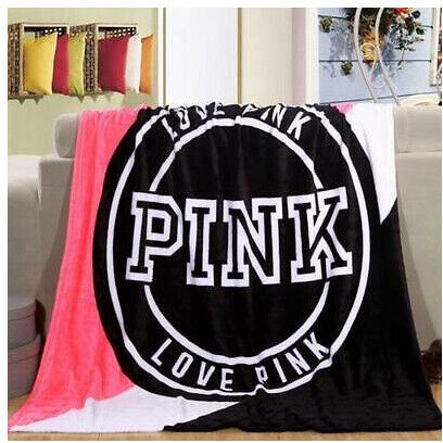 Unbranded Victoria's Secret PINK coral fleece blanket blankets VS catwalk dimensional！