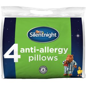 Silentnight Anti-Allergy Pillow, White, Pack of 4 Silentnight Anti-Allergy Pillow, White, Pack of 4