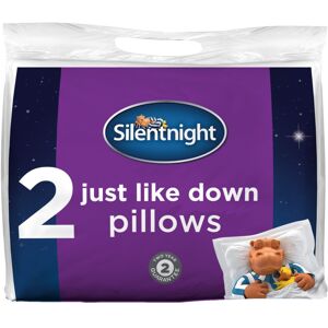 Silentnight Just Like Down Microfibre Pillow - 2 Pack Silentnight Just Like Down Microfibre Pillow - 2 Pack