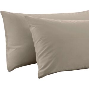 ARLINENS (Latte) 2X Polycotton Plain Dyed Housewife Pillowcases,Bed Room PILLOW COVER ARLINENS (Latte) 2X Polycotton Plain Dyed Housewife Pillowcases,Bed Room PILLOW COVER