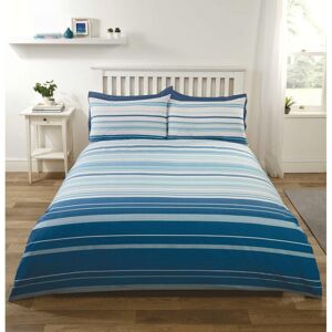 Rapport (Single) Stratford Stripe Duvet Set in Blue Rapport (Single) Stratford Stripe Duvet Set in Blue