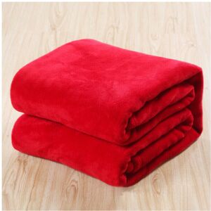 Unbranded (#1 Red, 120*200cm) Fleece Blanket Large Bed Sofa Travel Throw Soft Warmer Doubl Unbranded (#1 Red, 120*200cm) Fleece Blanket Large Bed Sofa Travel Throw Soft Warmer Doubl