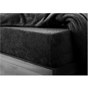 NIGHTZONE (Black, Single) Teddy Extra deep Fleece Fur Fitted Bed Sheet NIGHTZONE (Black, Single) Teddy Extra deep Fleece Fur Fitted Bed Sheet