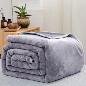 Shaggy Rugs UK (Double) Silver Light Weighted Luxury Mink Blanket UK Size Shaggy Rugs UK (Double) Silver Light Weighted Luxury Mink Blanket UK Size