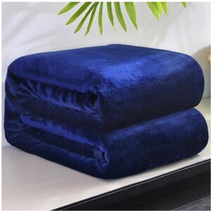 Unbranded (Deep Blue, 120*200cm) Faux Fur Mink Throw Soft Fleece Blankets Sofa Warm Quilt Unbranded (Deep Blue, 120*200cm) Faux Fur Mink Throw Soft Fleece Blankets Sofa Warm Quilt