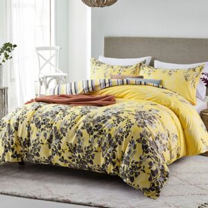 Imperial Rooms (Ochre-Blossom, Single) 3 Piece Floral Duvet Cover Set Single Double King Size B Imperial Rooms (Ochre-Blossom, Single) 3 Piece Floral Duvet Cover Set Single Double King Size B