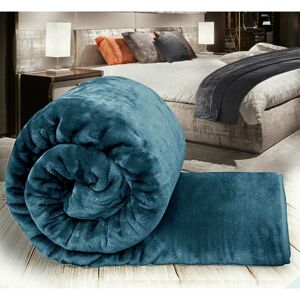 RUSH TO STORE LIMITED (TEAL, SINGLE) THICK FLEECE BLANKET THROW LARGE SOFA BED SOFT RUSH TO STORE LIMITED (TEAL, SINGLE) THICK FLEECE BLANKET THROW LARGE SOFA BED SOFT