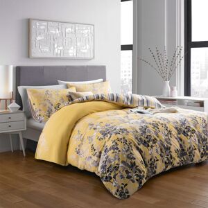 Oxford Homeware (Ocher-Blossom, Double) Reversible Duvet Quilt Cover Bedding Set With Pillow Cas Oxford Homeware (Ocher-Blossom, Double) Reversible Duvet Quilt Cover Bedding Set With Pillow Cas