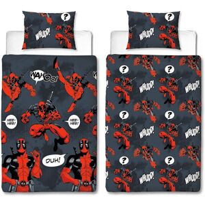 Marvel Deadpool Wahoo Single Duvet Cover and Pillowcase Set Marvel Deadpool Wahoo Single Duvet Cover and Pillowcase Set