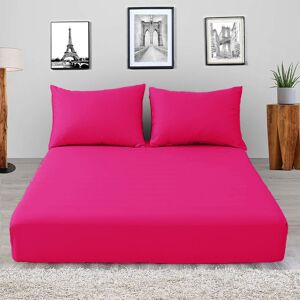 ASPIRE HOMEWARE (Pink, Double) Extra Deep Fitted Sheets 40cm Soft Bed Sheet Single Double King U ASPIRE HOMEWARE (Pink, Double) Extra Deep Fitted Sheets 40cm Soft Bed Sheet Single Double King U