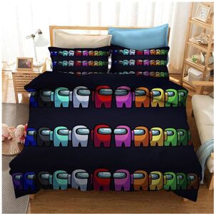 Unbranded (Colourful, EU-Single-2pcs-135x200cm) Among Us Bedding Set Quilt Cover Pillowcas Unbranded (Colourful, EU-Single-2pcs-135x200cm) Among Us Bedding Set Quilt Cover Pillowcas