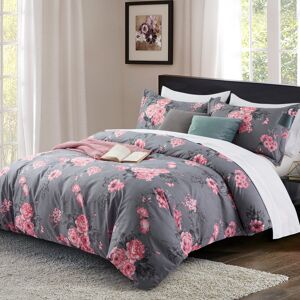 Imperial Rooms (Grey Bouquet, Super King) Reversible Duvet Quilt Cover Floral Bedding Sets Imperial Rooms (Grey Bouquet, Super King) Reversible Duvet Quilt Cover Floral Bedding Sets