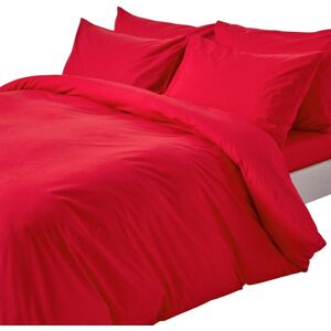 Homescapes (Double, Red) Duvet Cover with Pillowcase 200 Thread count Homescapes (Double, Red) Duvet Cover with Pillowcase 200 Thread count