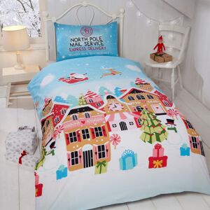 Rapport Gingerbread Town Toddler Junior Duvet Cover Set Children's Christmas Bed Rapport Gingerbread Town Toddler Junior Duvet Cover Set Children's Christmas Bed