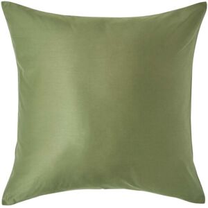 Homescapes (Square - 40 x 40 cm, Moss Green) Organic Cotton Pillowcase 400TC Equivalent 600 Homescapes (Square - 40 x 40 cm, Moss Green) Organic Cotton Pillowcase 400TC Equivalent 600