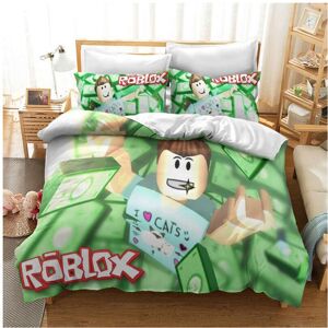 Unbranded (Green, EU-Double(3pcs):200×200cm) 3D Game Roblox Bedding Set Bedding Set Unbranded (Green, EU-Double(3pcs):200×200cm) 3D Game Roblox Bedding Set Bedding Set