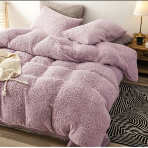 Cushion Mania (King, PINK) Teddy Bear Fleece Duvet Cover Set Thermal Bedding Cushion Mania (King, PINK) Teddy Bear Fleece Duvet Cover Set Thermal Bedding