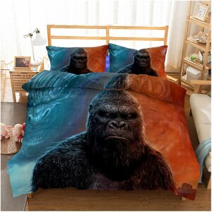Unbranded (Style 01, Single) Godzilla vs King Kong Bedding Single Double Duvet Cover Unbranded (Style 01, Single) Godzilla vs King Kong Bedding Single Double Duvet Cover