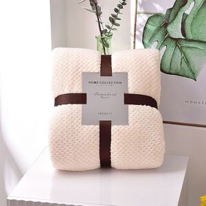 Unbranded (White, 70x100cm/27.55x39.37in) 4 Size Popcorn Waffle Blanket Fleece Travel Thro Unbranded (White, 70x100cm/27.55x39.37in) 4 Size Popcorn Waffle Blanket Fleece Travel Thro
