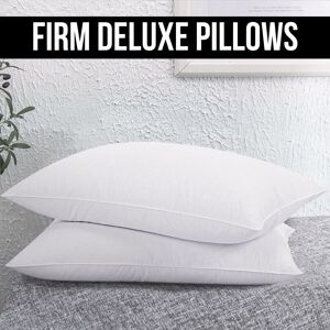 SUPREME BEDDING LTD (FIRM DELUXE PILLOW, PACK OF 4) Ultra Soft Pillows Memory Foam Stripe Bounce Bac SUPREME BEDDING LTD (FIRM DELUXE PILLOW, PACK OF 4) Ultra Soft Pillows Memory Foam Stripe Bounce Bac