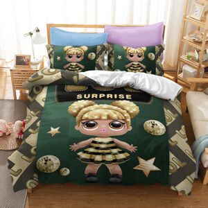 Unbranded (2, Single 135x200cm) LOL Surprise Doll Series Bedding Kit Three-piece Quilt Cov Unbranded (2, Single 135x200cm) LOL Surprise Doll Series Bedding Kit Three-piece Quilt Cov