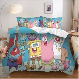 Unbranded (Style 02, Single) SpongeBob Bedding Single Double King Duvet Cover Unbranded (Style 02, Single) SpongeBob Bedding Single Double King Duvet Cover