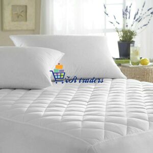 Knight (Super King) Protector Mattress Quilted Cover Fitted Pad Deep Topper Queen Water Knight (Super King) Protector Mattress Quilted Cover Fitted Pad Deep Topper Queen Water