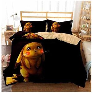 Unbranded (Single-135*200, 9) Pokémon Cartoon Bedding Single Double Quilt Cover 3D Cartoon Unbranded (Single-135*200, 9) Pokémon Cartoon Bedding Single Double Quilt Cover 3D Cartoon