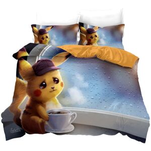 Unbranded (Double-200*200, 6) Pokémon Cartoon Bedding Single Double Quilt Cover 3D Cartoon Unbranded (Double-200*200, 6) Pokémon Cartoon Bedding Single Double Quilt Cover 3D Cartoon