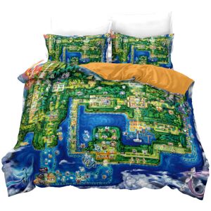 Unbranded (Single-135*200, 4) Pokémon Cartoon Bedding Single Double Quilt Cover 3D Cartoon Unbranded (Single-135*200, 4) Pokémon Cartoon Bedding Single Double Quilt Cover 3D Cartoon