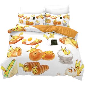 Unbranded (Double-200*200, 2) Pokémon Cartoon Bedding Single Double Quilt Cover 3D Cartoon Unbranded (Double-200*200, 2) Pokémon Cartoon Bedding Single Double Quilt Cover 3D Cartoon