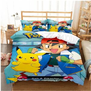 Unbranded (King-230*220, 21) Pokémon Cartoon Bedding Single Double Quilt Cover 3D Cartoon Unbranded (King-230*220, 21) Pokémon Cartoon Bedding Single Double Quilt Cover 3D Cartoon
