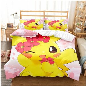 Unbranded (Double-200*200, 17) Pokémon Cartoon Bedding Single Double Quilt Cover 3D Cartoo Unbranded (Double-200*200, 17) Pokémon Cartoon Bedding Single Double Quilt Cover 3D Cartoo