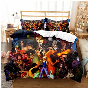 Unbranded (King-230*220, 19) Pokémon Cartoon Bedding Single Double Quilt Cover 3D Cartoon Unbranded (King-230*220, 19) Pokémon Cartoon Bedding Single Double Quilt Cover 3D Cartoon