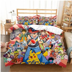 Unbranded (King-230*220, 11) Pokémon Cartoon Bedding Single Double Quilt Cover 3D Cartoon Unbranded (King-230*220, 11) Pokémon Cartoon Bedding Single Double Quilt Cover 3D Cartoon