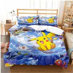 Unbranded (King-230*220, 20) Pokémon Cartoon Bedding Single Double Quilt Cover 3D Cartoon Unbranded (King-230*220, 20) Pokémon Cartoon Bedding Single Double Quilt Cover 3D Cartoon