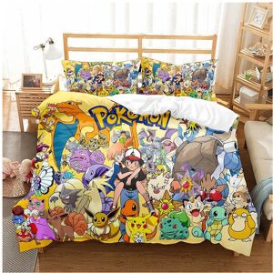 Unbranded (29, King-230*220) Pokémon Bedding Single Double Kids Cartoon 3D Quilt Cover Unbranded (29, King-230*220) Pokémon Bedding Single Double Kids Cartoon 3D Quilt Cover