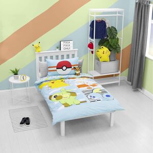Pokémon Pokemon Jump Single Duvet Cover Featuring Pikachu, Grookey, Scorbunny, and Sob Pokémon Pokemon Jump Single Duvet Cover Featuring Pikachu, Grookey, Scorbunny, and Sob