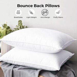 Yorkshire Bedding (Filled Pillow Pair) Dream Sleep Premier Hotel Quality Pillows Anti Allergy Jumb Yorkshire Bedding (Filled Pillow Pair) Dream Sleep Premier Hotel Quality Pillows Anti Allergy Jumb