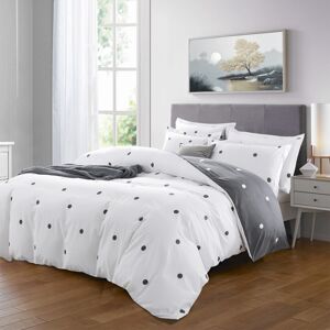 Yorkshire Bedding (Dotted, Super King) Reversible Microfiber Quilt Duvet Cover Bedding Set Single Yorkshire Bedding (Dotted, Super King) Reversible Microfiber Quilt Duvet Cover Bedding Set Single