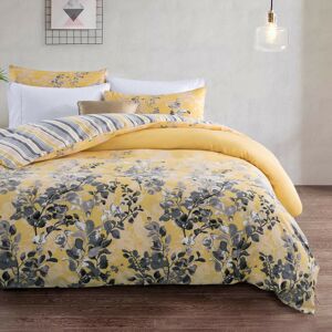 Yorkshire Bedding (Ochre Blossom, Single) Reversible Microfiber Quilt Duvet Cover Bedding Set Sing Yorkshire Bedding (Ochre Blossom, Single) Reversible Microfiber Quilt Duvet Cover Bedding Set Sing