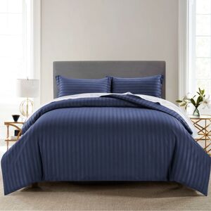 Imperial Rooms (Navy Blue, Super King) Stripe Duvet Cover Set Bed Quilt & Pillowcase Pair Imperial Rooms (Navy Blue, Super King) Stripe Duvet Cover Set Bed Quilt & Pillowcase Pair