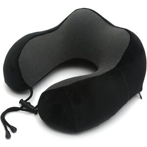 GreenZech (Black) U Shaped Memory Foam Neck Pillows Soft Travel Pillow Cervical Airplane GreenZech (Black) U Shaped Memory Foam Neck Pillows Soft Travel Pillow Cervical Airplane