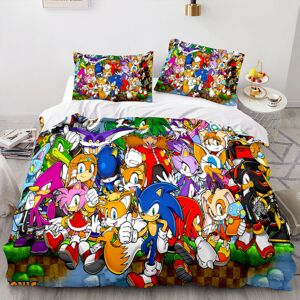 Unbranded (Single-135x200cm, 11) Sonic Kids Single Double Bed Linen 3D Duvet Cover Set Unbranded (Single-135x200cm, 11) Sonic Kids Single Double Bed Linen 3D Duvet Cover Set