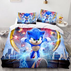Unbranded (Single-135x200cm, 2) Sonic Kids Single Double Bed Linen 3D Duvet Cover Set Unbranded (Single-135x200cm, 2) Sonic Kids Single Double Bed Linen 3D Duvet Cover Set