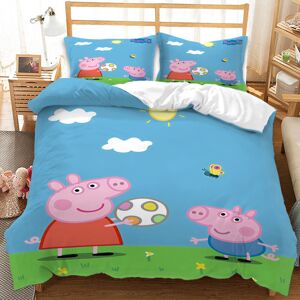 Unbranded (Double-200x200cm, 2) Peppa Pig Kids Single Double Bed Linen 3D Duvet Cover Set Unbranded (Double-200x200cm, 2) Peppa Pig Kids Single Double Bed Linen 3D Duvet Cover Set