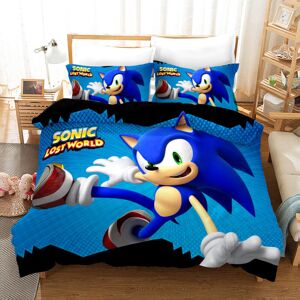 Unbranded (Single-135x200cm, 27) Sonic Kids Single Double Bed Linen 3D Duvet Cover Set Unbranded (Single-135x200cm, 27) Sonic Kids Single Double Bed Linen 3D Duvet Cover Set