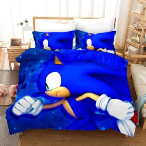 Unbranded (King-240x220cm, 19) Sonic Kids Single Double Bed Linen 3D Duvet Cover Set Unbranded (King-240x220cm, 19) Sonic Kids Single Double Bed Linen 3D Duvet Cover Set