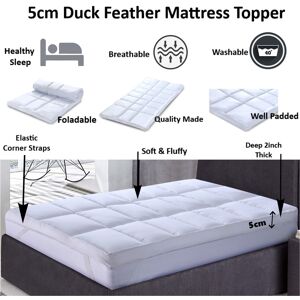 ARLINENS (Super-King) Luxury Mattress Topper Duck Feather & Down Extra Thick Box Construc ARLINENS (Super-King) Luxury Mattress Topper Duck Feather & Down Extra Thick Box Construc